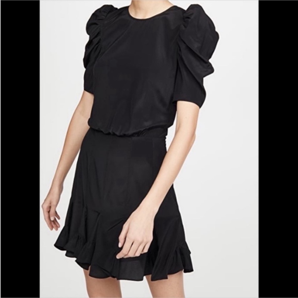 VERONICA BEARD Lila Mini Dress Black Sz 0